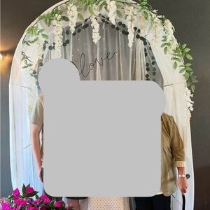 Elegant White Floral Archway